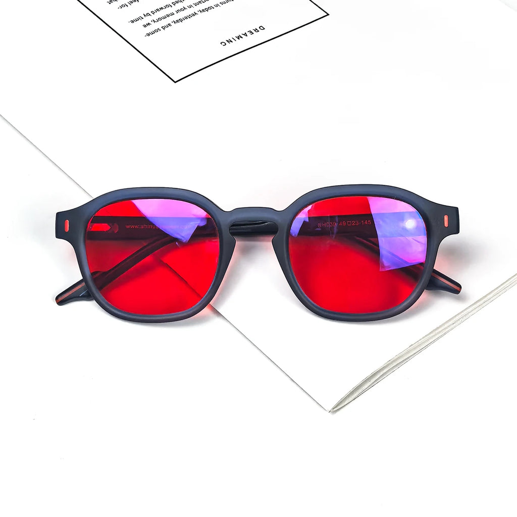 Shino — Lunettes Anti-Lumière Bleue Verre Rouge | Rituel du Soir